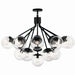 Myhouse Lighting Kichler - 52702BKCLR - 16 Light Chandelier Convertible - Silvarious - Black