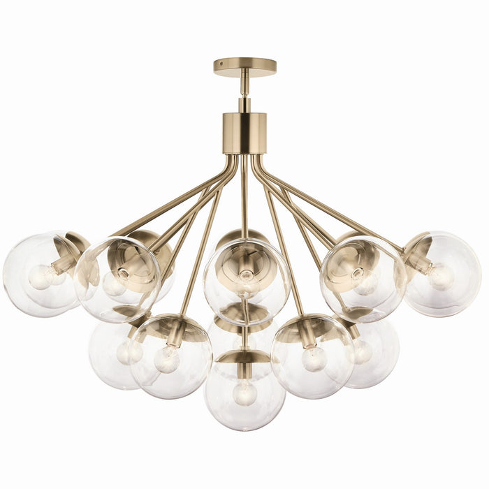 Myhouse Lighting Kichler - 52702CPZCLR - 16 Light Chandelier Convertible - Silvarious - Champagne Bronze