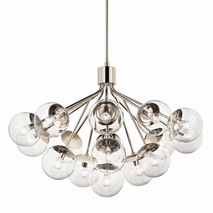 Myhouse Lighting Kichler - 52702PNCLR - 16 Light Chandelier Convertible - Silvarious - Polished Nickel