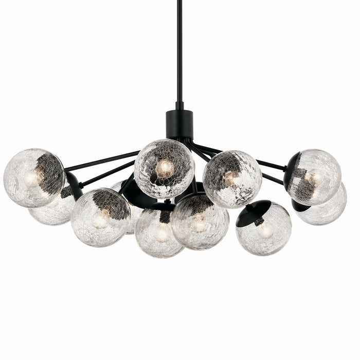 Myhouse Lighting Kichler - 52703BK - 12 Light Linear Chandelier Convertible - Silvarious - Black