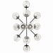 Myhouse Lighting Kichler - 52703BK - 12 Light Linear Chandelier Convertible - Silvarious - Black