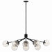 Myhouse Lighting Kichler - 52703BK - 12 Light Linear Chandelier Convertible - Silvarious - Black