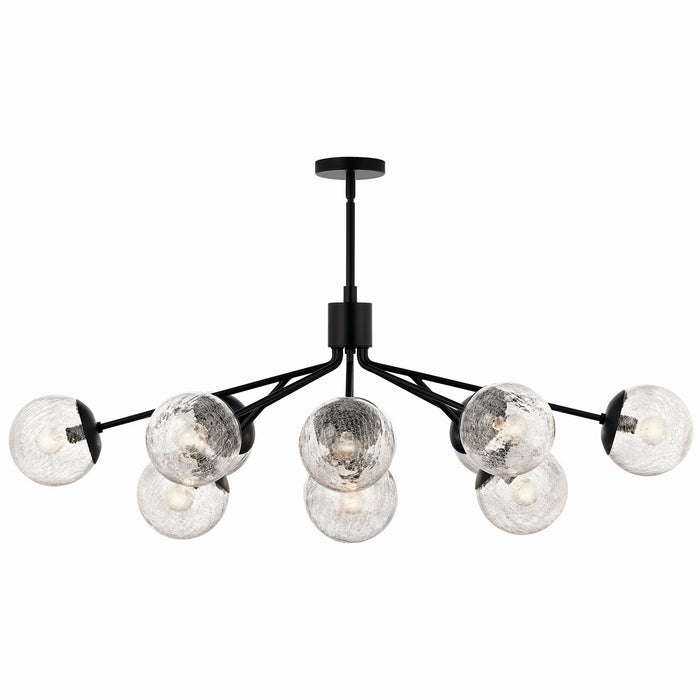 Myhouse Lighting Kichler - 52703BK - 12 Light Linear Chandelier Convertible - Silvarious - Black