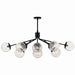 Myhouse Lighting Kichler - 52703BK - 12 Light Linear Chandelier Convertible - Silvarious - Black