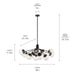 Myhouse Lighting Kichler - 52703BKCLR - 12 Light Linear Chandelier Convertible - Silvarious - Black