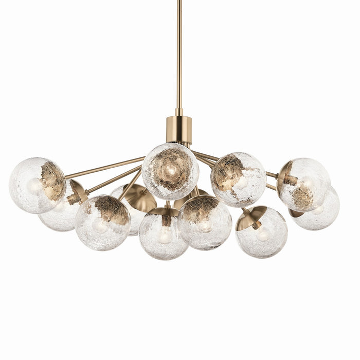 Myhouse Lighting Kichler - 52703CPZ - 12 Light Linear Chandelier Convertible - Silvarious - Champagne Bronze