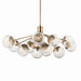 Myhouse Lighting Kichler - 52703CPZ - 12 Light Linear Chandelier Convertible - Silvarious - Champagne Bronze