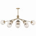 Myhouse Lighting Kichler - 52703CPZ - 12 Light Linear Chandelier Convertible - Silvarious - Champagne Bronze