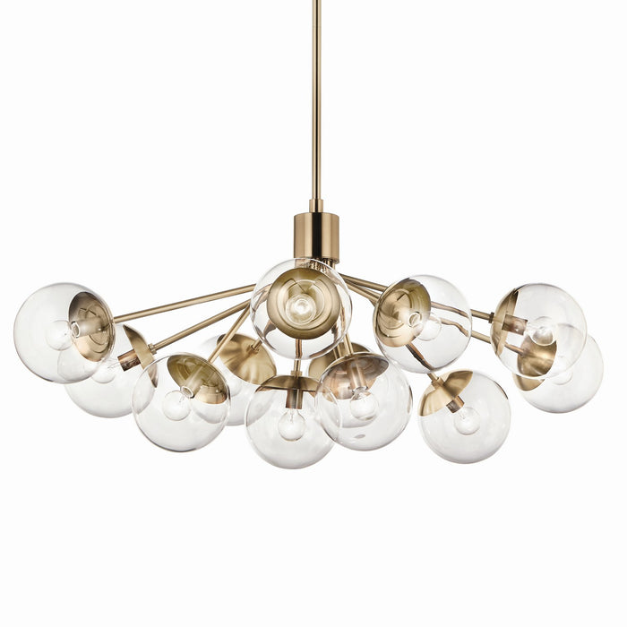 Myhouse Lighting Kichler - 52703CPZCLR - 12 Light Linear Chandelier Convertible - Silvarious - Champagne Bronze