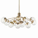 Myhouse Lighting Kichler - 52703CPZCLR - 12 Light Linear Chandelier Convertible - Silvarious - Champagne Bronze