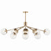 Myhouse Lighting Kichler - 52703CPZCLR - 12 Light Linear Chandelier Convertible - Silvarious - Champagne Bronze