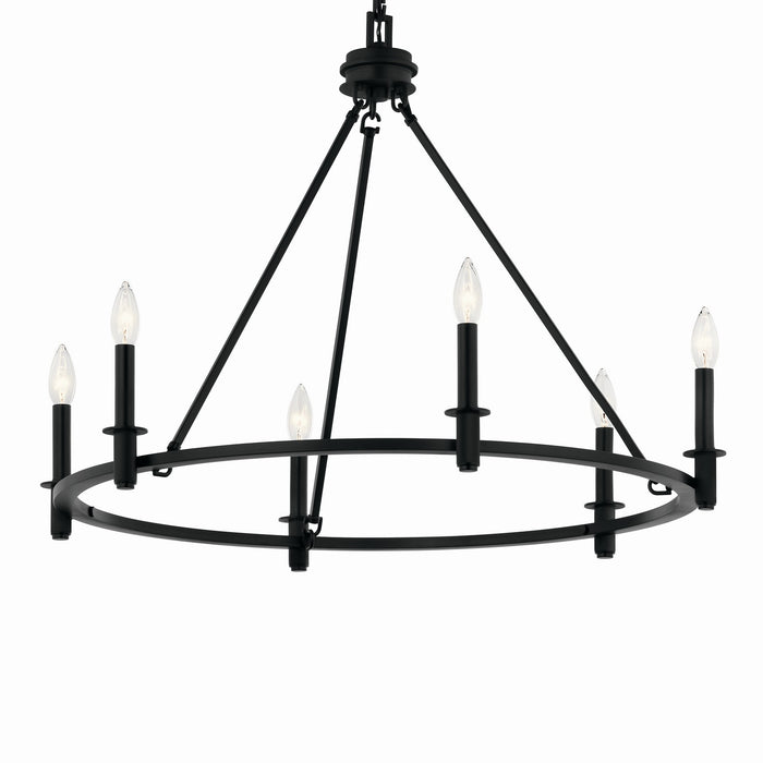 Myhouse Lighting Kichler - 52705BK - Six Light Chandelier - Carrick - Black