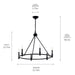 Myhouse Lighting Kichler - 52705BK - Six Light Chandelier - Carrick - Black