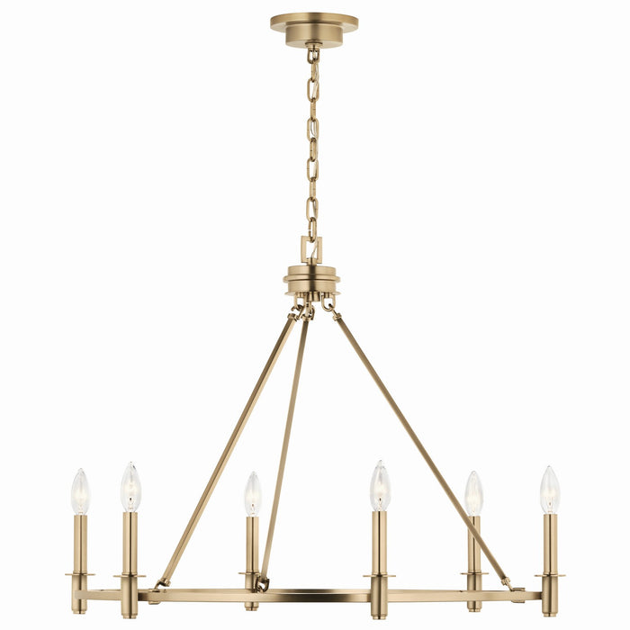 Myhouse Lighting Kichler - 52705CPZ - Six Light Chandelier - Carrick - Champagne Bronze