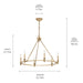 Myhouse Lighting Kichler - 52705CPZ - Six Light Chandelier - Carrick - Champagne Bronze