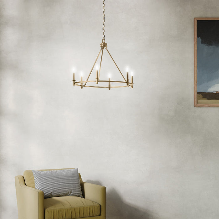 Myhouse Lighting Kichler - 52705CPZ - Six Light Chandelier - Carrick - Champagne Bronze