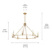 Myhouse Lighting Kichler - 52706CPZ - Eight Light Chandelier - Carrick - Champagne Bronze