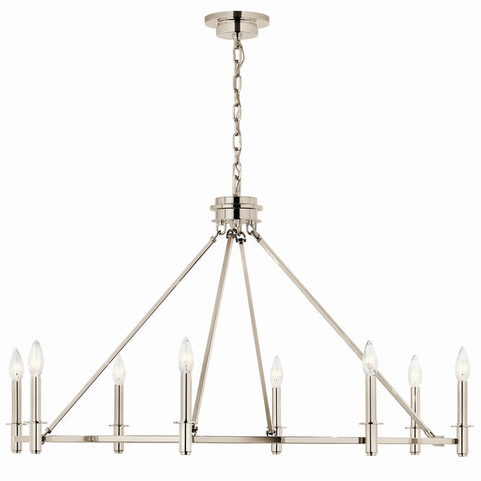 Myhouse Lighting Kichler - 52706PN - Eight Light Chandelier - Carrick - Polished Nickel