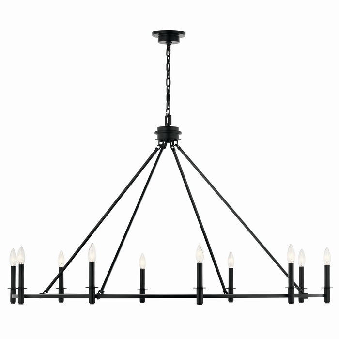 Myhouse Lighting Kichler - 52707BK - Ten Light Chandelier - Carrick - Black