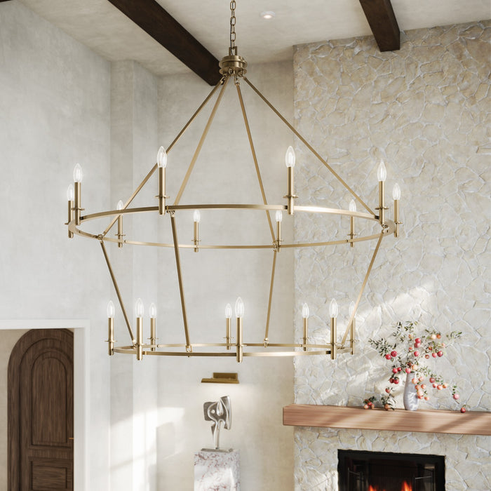 Myhouse Lighting Kichler - 52708CPZ - 18 Light Chandelier - Carrick - Champagne Bronze