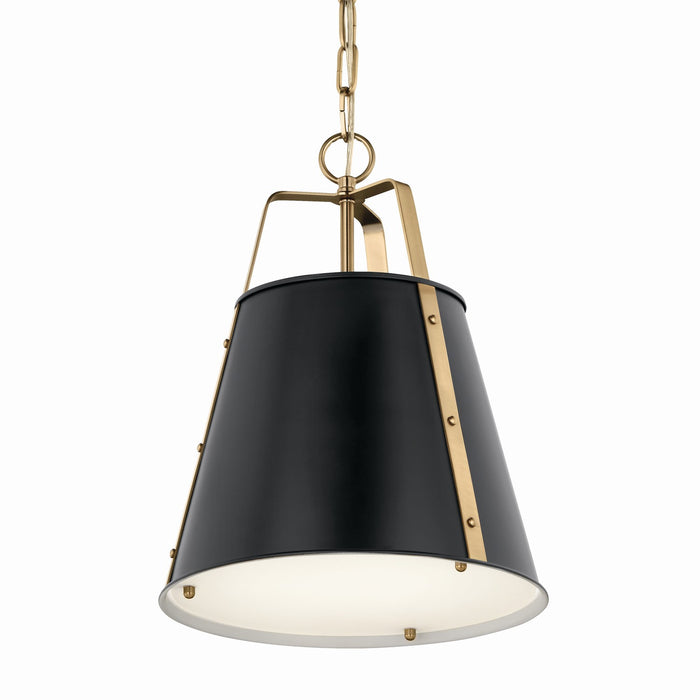 Myhouse Lighting Kichler - 52710BK - One Light Pendant - Etcher - Black