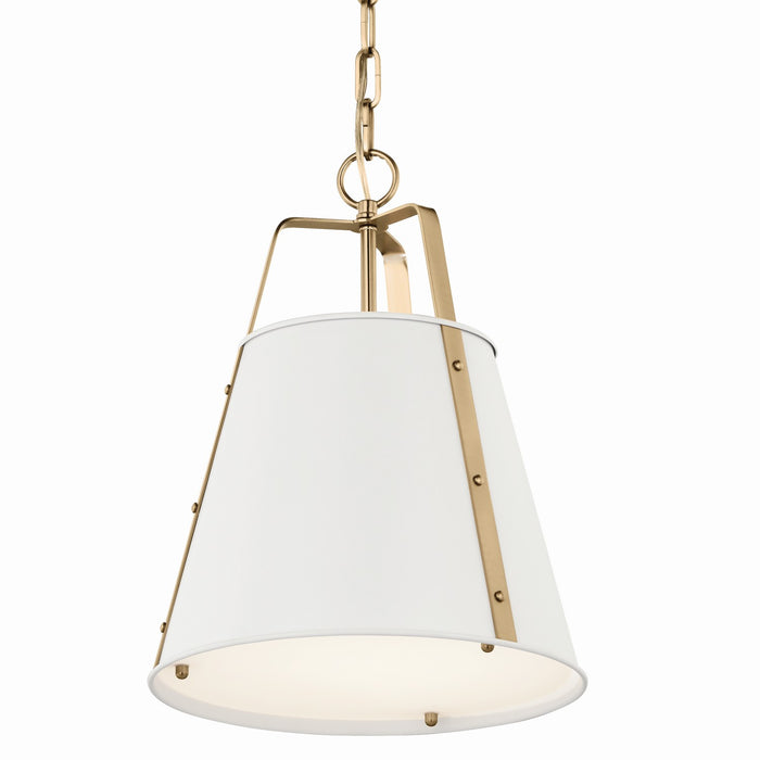 Myhouse Lighting Kichler - 52710WH - One Light Pendant - Etcher - White