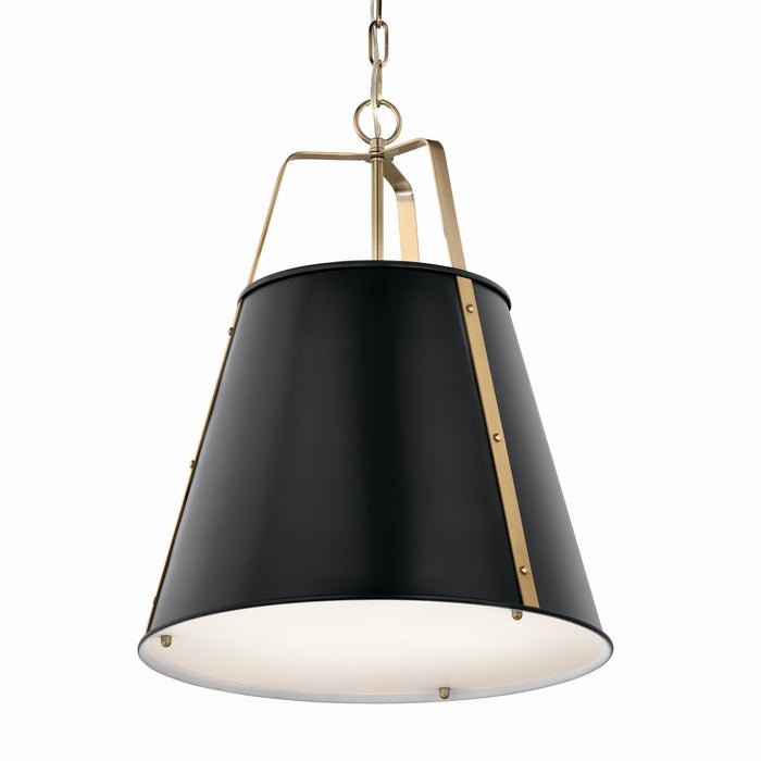 Myhouse Lighting Kichler - 52711BK - Two Light Pendant - Etcher - Black