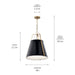 Myhouse Lighting Kichler - 52711BK - Two Light Pendant - Etcher - Black