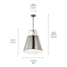 Myhouse Lighting Kichler - 52711CLP - Two Light Pendant - Etcher - Classic Pewter