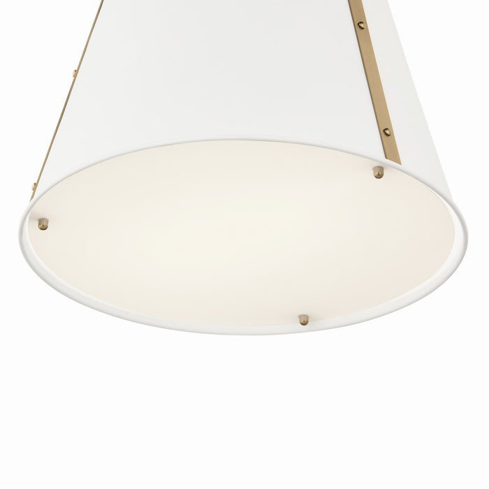 Myhouse Lighting Kichler - 52711WH - Two Light Pendant - Etcher - White