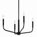 Myhouse Lighting Kichler - 52716BK - Four Light Chandelier/Semi Flush Mount - Madden - Black