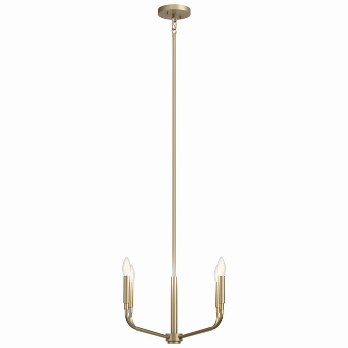 Myhouse Lighting Kichler - 52716CPZ - Four Light Chandelier/Semi Flush Mount - Madden - Champagne Bronze