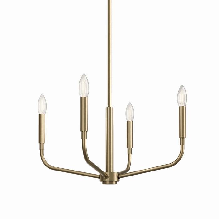 Myhouse Lighting Kichler - 52716CPZ - Four Light Chandelier/Semi Flush Mount - Madden - Champagne Bronze