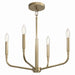 Myhouse Lighting Kichler - 52716CPZ - Four Light Chandelier/Semi Flush Mount - Madden - Champagne Bronze