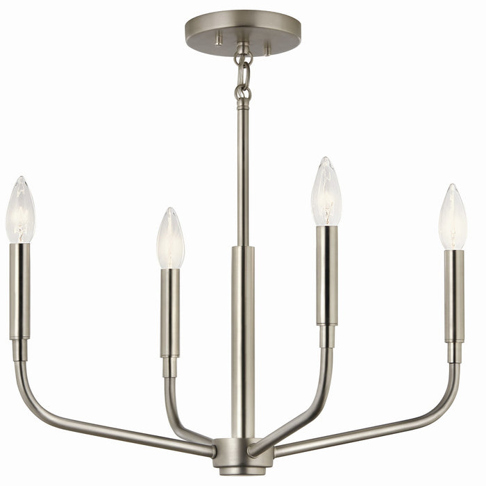 Myhouse Lighting Kichler - 52716NI - Four Light Chandelier/Semi Flush Mount - Madden - Brushed Nickel