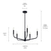 Myhouse Lighting Kichler - 52717BK - Five Light Chandelier - Madden - Black