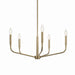 Myhouse Lighting Kichler - 52717CPZ - Five Light Chandelier - Madden - Champagne Bronze