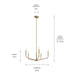 Myhouse Lighting Kichler - 52717CPZ - Five Light Chandelier - Madden - Champagne Bronze