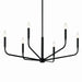 Myhouse Lighting Kichler - 52718BK - Six Light Chandelier - Madden - Black