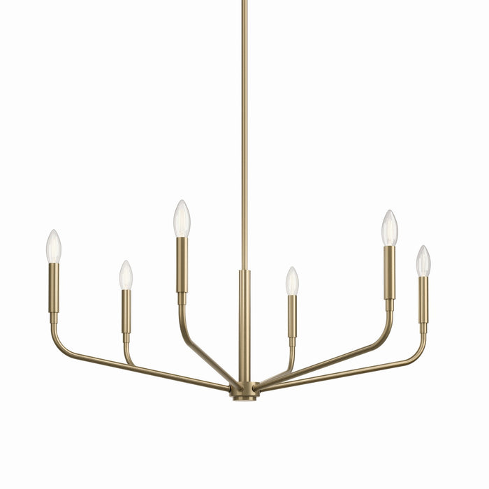 Myhouse Lighting Kichler - 52718CPZ - Six Light Chandelier - Madden - Champagne Bronze