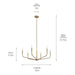 Myhouse Lighting Kichler - 52718CPZ - Six Light Chandelier - Madden - Champagne Bronze