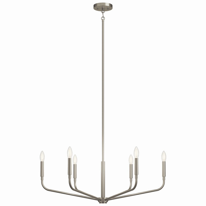 Myhouse Lighting Kichler - 52718NI - Six Light Chandelier - Madden - Brushed Nickel