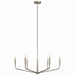 Myhouse Lighting Kichler - 52718NI - Six Light Chandelier - Madden - Brushed Nickel