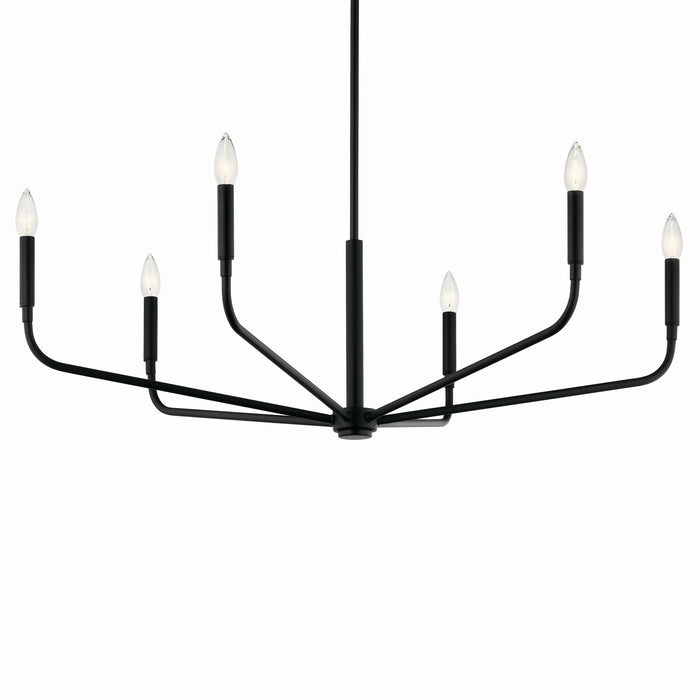 Myhouse Lighting Kichler - 52719BK - Six Light Chandelier - Madden - Black