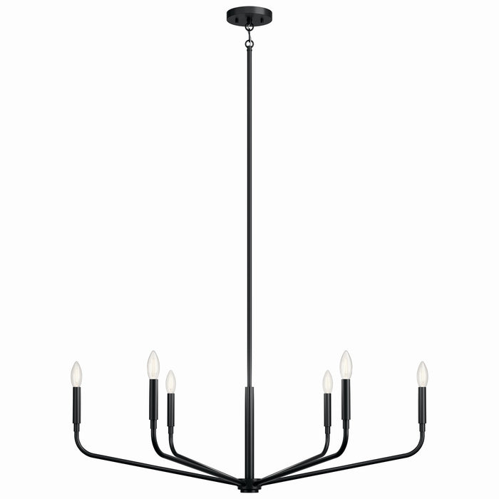 Myhouse Lighting Kichler - 52719BK - Six Light Chandelier - Madden - Black