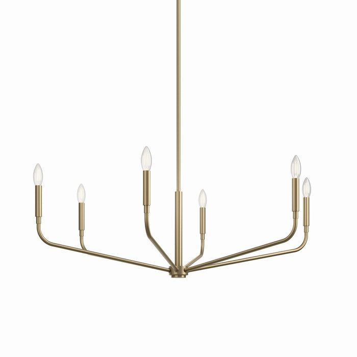 Myhouse Lighting Kichler - 52719CPZ - Six Light Chandelier - Madden - Champagne Bronze