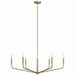 Myhouse Lighting Kichler - 52719CPZ - Six Light Chandelier - Madden - Champagne Bronze