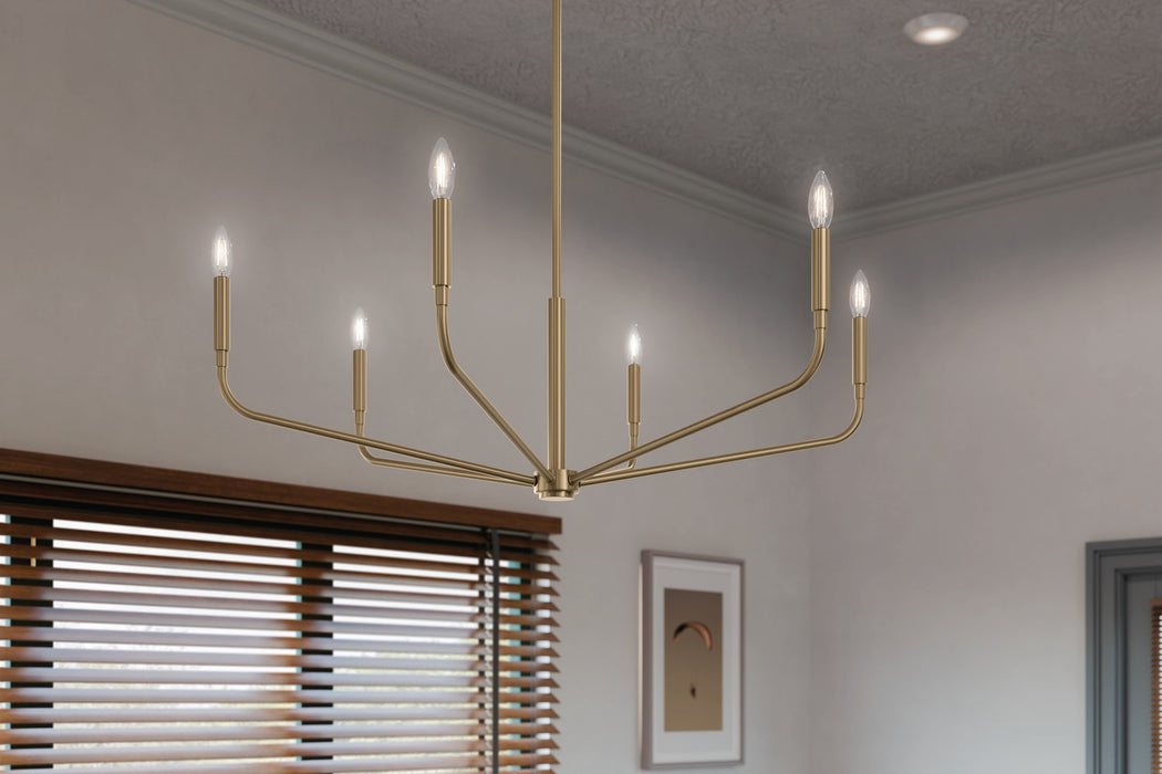 Myhouse Lighting Kichler - 52719CPZ - Six Light Chandelier - Madden - Champagne Bronze