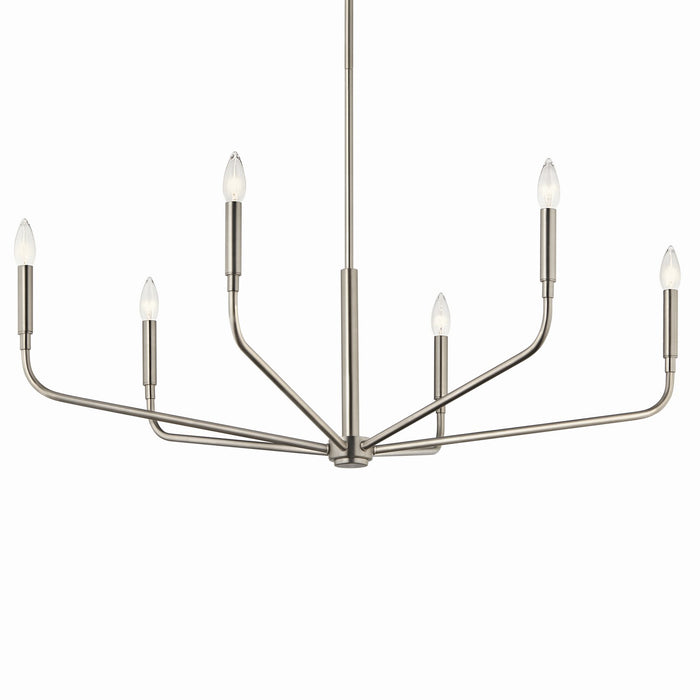 Myhouse Lighting Kichler - 52719NI - Six Light Chandelier - Madden - Brushed Nickel