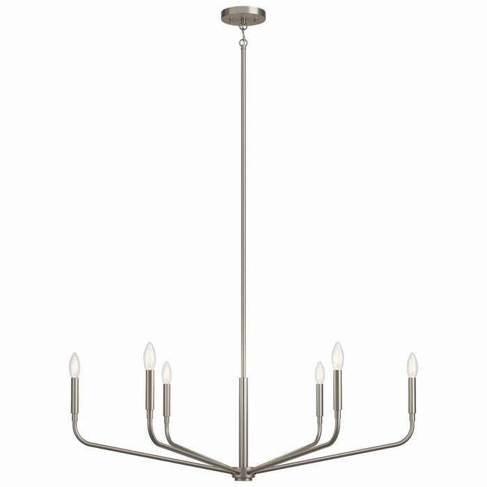 Myhouse Lighting Kichler - 52719NI - Six Light Chandelier - Madden - Brushed Nickel